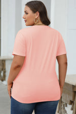 Gray Casual Plain Crew Neck Tee