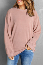 Gray Valentine Sequin XOXO Corded Crew Neck Sweatshirt
