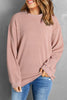 Gray Valentine Sequin XOXO Corded Crew Neck Sweatshirt