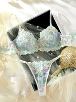 Fancy Lingerie Sexy Delicate Underwear Lace Embroidery Bilizna Set Fairy Intim Goods Onlyfans Kit Beautiful Brief Sets