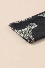 Red Sequined Heart Printed Sleeves Valentine Fashion Top