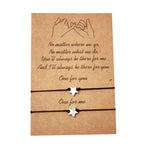 Heart-shaped Sunflower Wax Line Hand-woven Couple Friendship Card Bracelet