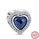 2024 Fit Pandora 925 Original Bracelet DIY Women Jewelry New Sky Blue Series Star Snowflake Sparkling Love 925 Silver Fine Beads