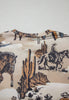 Cowboy Print Round Neck Short Sleeve T Shirt