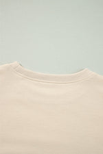 Ruffled Round Neck Long Sleeve Blouse