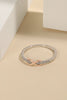 925 Sterling Silver Inlaid Zircon Infinity Symbol Ring