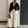 Elegant V Neck Knit Cardigan Women Loose Hollow Out One Button Sweater Female Autumn Winter Soft Solid Knitwears Lady