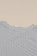 Black Sequin Heart Popping Graphic Textured 2pcs Outfit