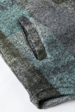 Multicolor Brushed Checked Western Buttoned Jacket