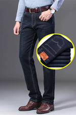 Men'S Jeans Summer Thin Pants Straight Blue Jean Baggy Casual Work Denim Pant High Elasticity Wide Leg Business Male