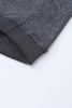 Gray Valentine Sequin XOXO Corded Crew Neck Sweatshirt