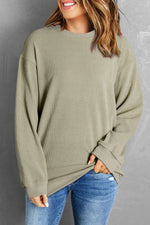 Gray Valentine Sequin XOXO Corded Crew Neck Sweatshirt
