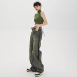 Women's High-waisted Straight Baggy Jeans