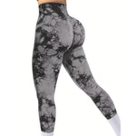 Women'S Tie-Dye Seamless Peach Butt High Waist Butt Pants Stretch Fitness Yoga Pants