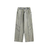 Trendy Retro Washed Jeans Men And Women Trendy Baggy Straight Trousers
