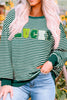 LUCKY Striped Round Neck Long Sleeve Sweatshirt