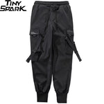 2024 Hip Hop Cargo Pants Pockets Men Streetwear Harajuku Joggers Pants Hiphop Swag Ribbion Harem Pants Fashion Casual Trousers