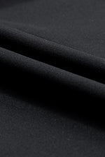 Black Exposed Seam High Waist Pocketed Joggers