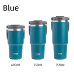 Thermos Bottle Stainless Steel Coffee Cup Cold and Hot Double-Layer Insulated Cup Thermo Water Bottle Car Travel Mug