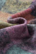 Multicolor Brushed Checked Western Buttoned Jacket