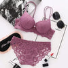 Women Lace Bras Set Low Waist Panties Underwire Top Big Size Bra Sexy Lingerie Set Female Comfortable Girls Underwear Sets Top