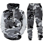 2024 New Camouflage Hoodie Pant Suit 3D Printed Casual Men Women High Quality Tracksuit Outfits Fashion Men'S Clothing 2Pcs Sets