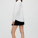 Women'S Shirt Casual Fashion Knitted Patchwork Striped Shirt New Solid Color Street Style Single Breasted Office Ladies Shirt