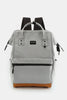 Himawari Waterproof Canvas Travel Backpack Bag with USB Port