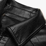 Men Leather Suit Jacket Slim Blazer Pu Coat Fashion Leather Jacket Streetwear Casual Blazer Jackets Male Outerwear Zipper Coat