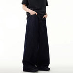 Simple Men'S Denim Pants Vintage Washing Wide Leg Loose Jeans Casual Straight American Style Male Trousers New 2025 9W190