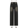 Low Waist Jeans for Women Goth Y2K Style Baggy Jeans Punk New Jeans Wide Leg Denim Pants Kpop Casual Loose Streetwear
