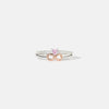 Heart Number 8 Zircon Double-Layered Ring