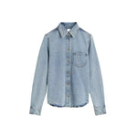 LUXURY Cotton Jeans Set for Women 2025 Spring Casual Versatile Long Sleeve Shirt, High Waist Straight Leg Pants