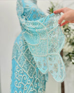 Customized Sparking Prom Dress High-Neck Crystal White Gem Stones Luxury Fully Gown Mermaid Maxi Skirt Formal Ball