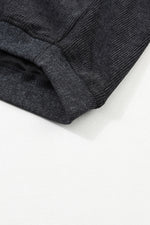 Gray Valentine Sequin XOXO Corded Crew Neck Sweatshirt