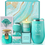 Gifts for Women, Mom, Wife, Girlfriend, Sister, Her - Happy Birthday, Christmas, Valentine'S Day, Mothers Day Gifts - Lavender Spa Gift Basket Set