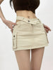 Women's Slim-Leg Skirt Sexy Vibe Retro Low Waist Parka Skirt Slimming A- line Skirt Stylish Bodycon Dress Short Culottes