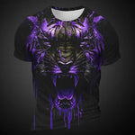 Men's 3D Tiger Pattern Short Sleeve T-shirt