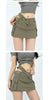 Women's Slim-Leg Skirt Sexy Vibe Retro Low Waist Parka Skirt Slimming A- line Skirt Stylish Bodycon Dress Short Culottes