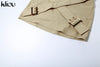 kliou Cross buckle Hip Skirts Women Casual High Waist Skinny Solid All-matched Mini Bottoms Concise Girls Trend Basic Streetwear