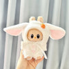 17cm Labubu I II Idol Dolls Cute Mini Plush Doll'S Clothes Korea Kpop Exo Idol Dolls DIY Accessories Gifts FEAR Hoodie Set