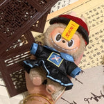 New Labubu Clothes 17cm Pendant Labubu Doll Clothes Cute And Auspicious Zombie Taoist Costume Chinese Style Cute Set