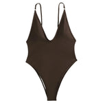 2024 New Sleeveless Bodysuit Rompers Fashionable And Comfortable Fashionable And Sexy Sexy Deep V Swimsuit