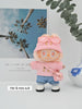 Customized Labubu Handmade Luxury set 17cm First and Second Generation Sets mini Backpack Cute Doll Shoes Brand Knitted Sweater