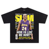 Hip Hop Streetwear Men Tshirts Basketball Star  Print T Shirt 100%Cotton Breathable Tees Unisex Oversized Casual Y2K Clothes