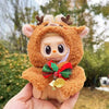 17cm Labubu I II Idol Dolls Cute Mini Plush Doll'S Clothes Korea Kpop Exo Idol Dolls DIY Accessories Gifts FEAR Hoodie Set