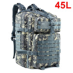 New 30/45L Man Tactical Backpacks HkingTraveling Bags Survival Outdoor 3P Assault Pack EDC Molle Pack For Trekking Hunting Bag
