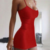 Durable Suspender Dress Skin-friendly Easy Cleaning Fashion Sheath Dress  Nylon Dress for Anniversary