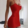 Durable Suspender Dress Skin-friendly Easy Cleaning Fashion Sheath Dress  Nylon Dress for Anniversary