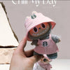 Labubu Clothes Outfit V1 V2 Work Uniform Keychain Set Mini Barista Costume Doll Clothes Collection For Sitting Dolls Display